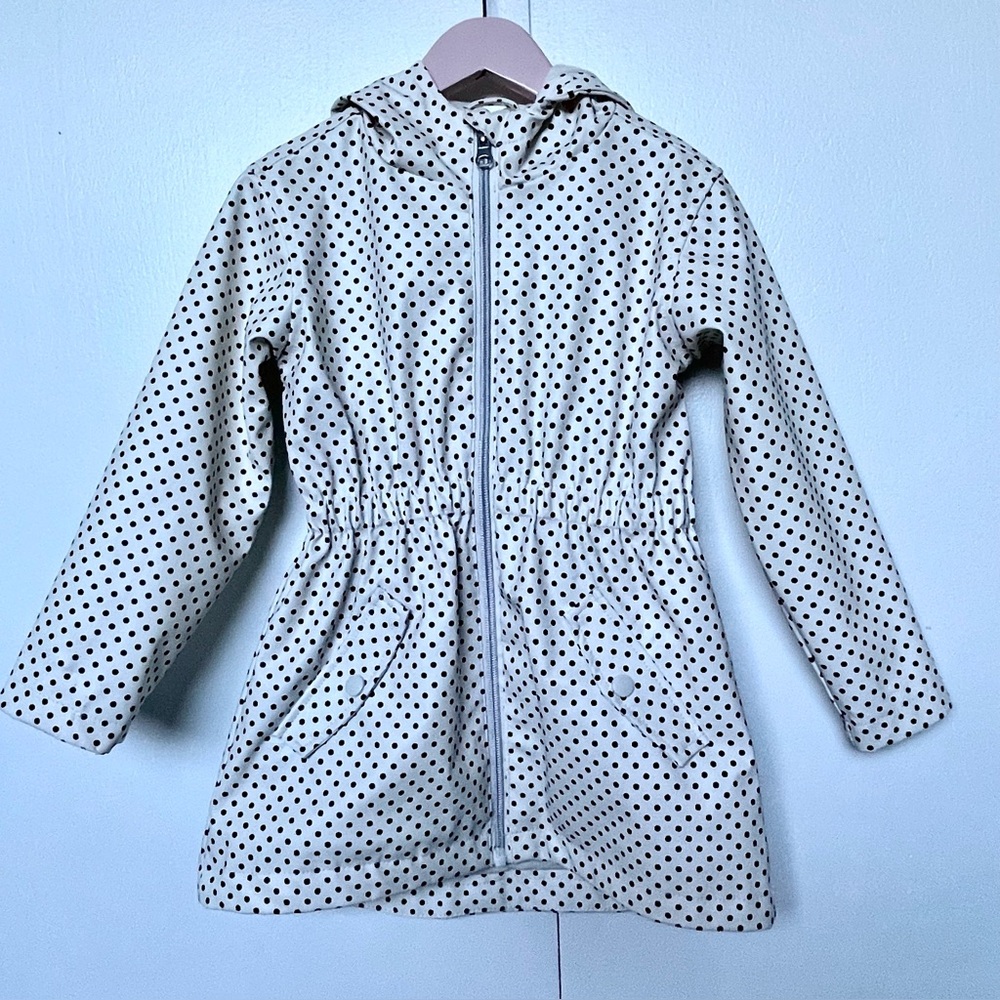 C&C California Polka Dot Kids Waterproof Rain Jacket Kids Size 4